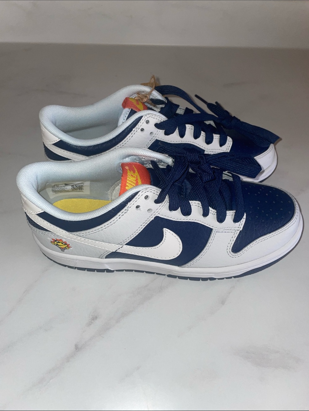 NIKE Dunk Low UV Ray Reactive Swoosh Boys 4